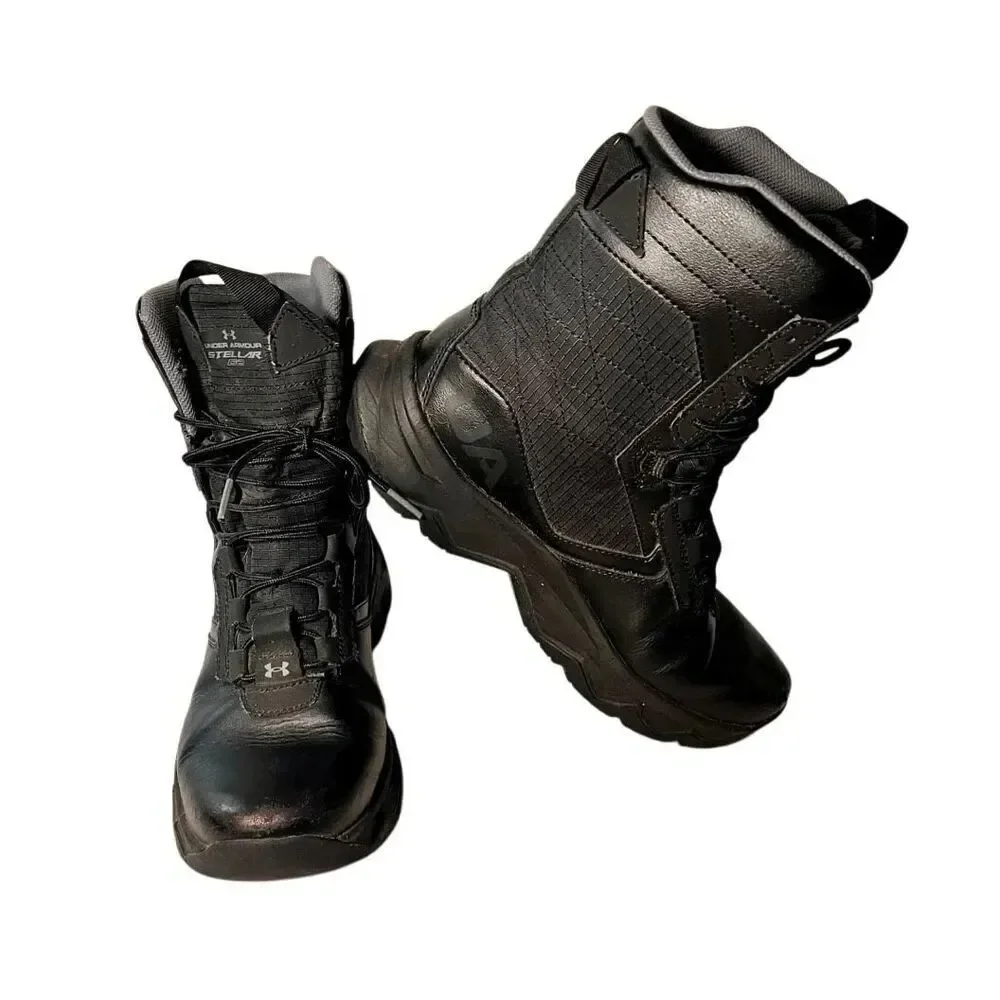 UNDER ARMOUR MEN'S STELLAR G2 MILITARY TACTICAL BOOT SIZE 9.5 BLACK